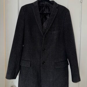 Topman Charcoal Checkered Blazer